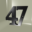 CV47.png House number, house numbered N°47