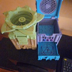 Mechanical Deck and Dice Box
