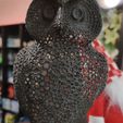 Gufo-lamp-VORONOI-220mm-3.jpg Lucky owl VORONOI style greeting with lamp possibility
