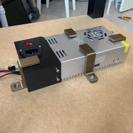 Ender 3 PSU mount (Fast Print) 3D model