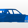 back.png Mercedes 190e cosworth BODY SHELL FOR 1:10 RC CAR STL FOR 3D PRINTING
