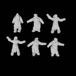 Dead-workers.jpg Datei STL Tote Kleinstarbeiter herunterladen • Modell für den 3D-Druck, BitsBlitzDesigns