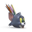 TomTheCatPencilHolderPlanter.bip.74.2.jpg Tom the Cat Pencil Holder Planter – 3D Printable Digital File