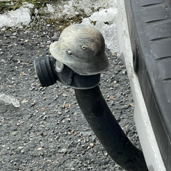 Stahlhelm Anhängerkupplung
