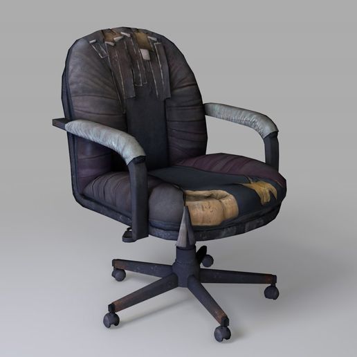 Old chair - PBR - Low Poly 3D model