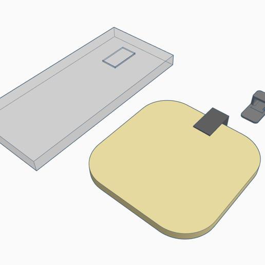Captureasdaf.PNG Download free STL file Wireless charger mat Guide - Concept • Model to 3D print, Gophy