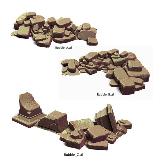 rubble.jpg PuzzleLock Dungeon II, modular terrain for tabletop RPG