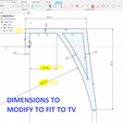 Fusion 360.PNG XBox 360 Kinect Mount for LG TV, MODIFIABLE !!