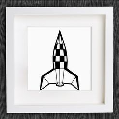 e744bbe0fb8ec61282ab17c9eb085f62_preview_featured.jpg Free STL file Customizable Origami Retro Rocket・3D printable model to download