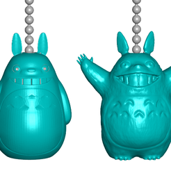TPfront.png Free STL file Totoro Pull Ball Chain, Keychain Knob | Handle | Fob | Finials・3D printing model to download