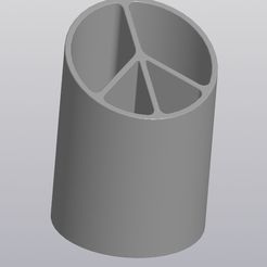 1.jpg Fichier 3D Porte-plume Peace Vase・Design pour impression 3D à télécharger