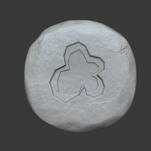 smoke 1.png Runa de Fumaça - Runescape - Chaveiro STL