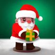 Deco_PereNoelMignonSocle.jpg Christmas Ornament - Cute Santa Claus