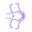 others-aaa-x4-plastic model robot bracket.stl Raketenkapsel-Batteriehalter AA/AAA /2Hatch Typ