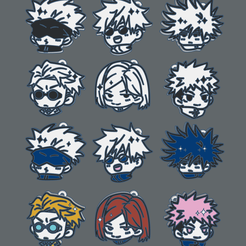 Llaveros-JJK-thumb.png Jujutsu Kaisen JJK Keychain Set