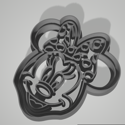 0668 Mynnie.png Mickey and Minnie Mouse Cookie Cutter