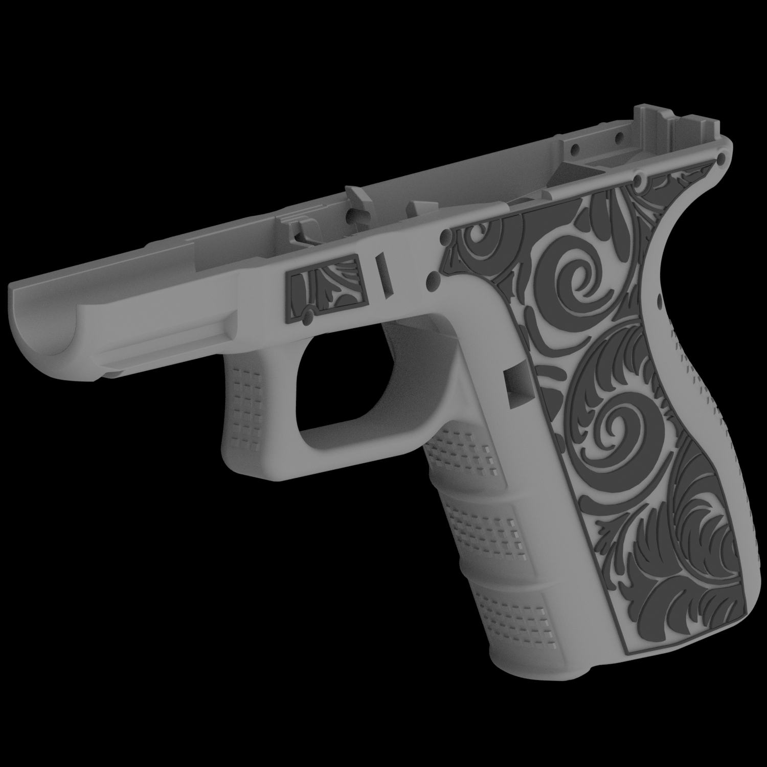 3D Printed Glock 19 Frame - 1p7yr3z