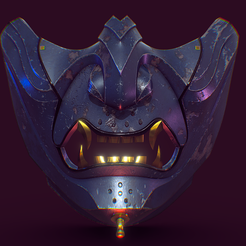 Screenshot_13.png 3D file GHOSTS OF TSUSHIMA - SAKAI MASK・3D printing idea to download