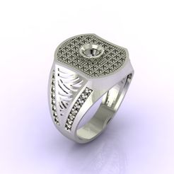 37-1-4.5-1.3mm.jpg Download file Gents Ring - STL READY • 3D print template, tuttodesign