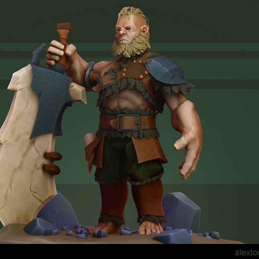 Bjorn the Berserker - 3D model önizlemesi