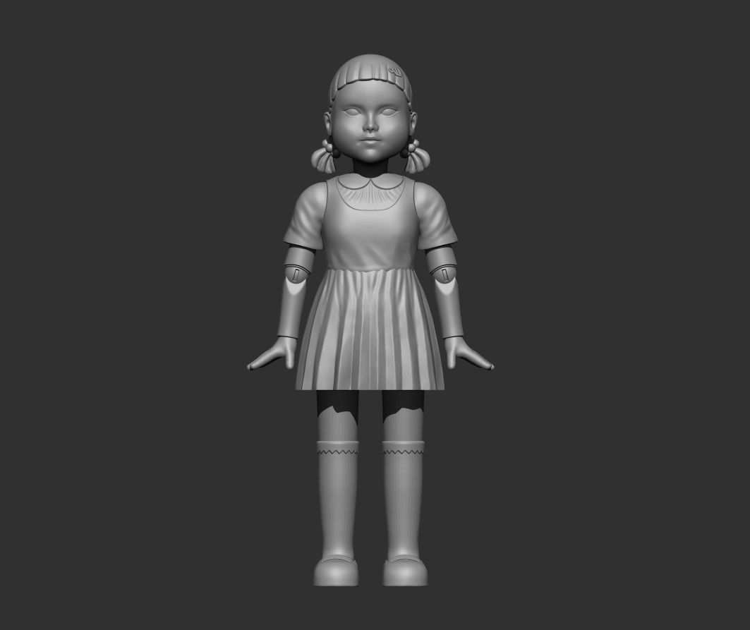 1.jpg Descargar archivo STL gratis squid game doll・Modelo para la impresora 3D, theo3D