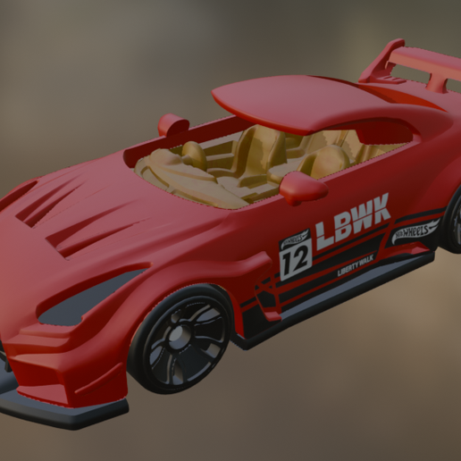 🥵 LB-Silhouette Nissan 35GT-RR STL - 2023 Hot Wheels (Nissan GT-R