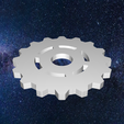 Shiny-Boj-Fyyran-18.png Mechanical Gear 17 - Part for engines, clocks, robots, electric motors, bicycles, trains for 3D Printing