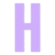 H.stl Simple uppercase alphabet- Abecedario mayuscula sencilla