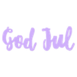 God_Jul.stl Рождественские блоки для письма