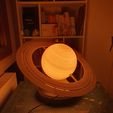 20250223_024749.jpg Planet Lamp -- Saturn -- 3D Print Ready Night Light -- NASA Realistic Surface