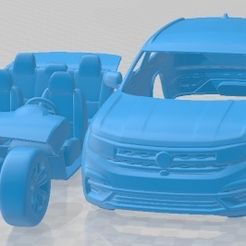 Volkswagen-Atlas-Cross-Sport-R-Line-2021-Cristales-Separados-1.jpg 3D file Volkswagen Atlas Cross Sport R Line 2021 Printable Car・3D printable model to download, hora80