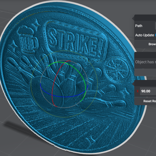 🎳 Celebrate bowling coin token wall art・ STL File for 3D printing・Cults
