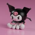 kuromi.jpg Kuromi Statue sitting - Hello Kitty