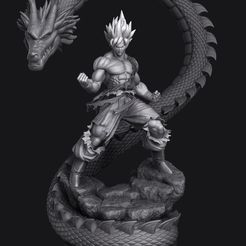 preview1.jpg STL file Unbreakable Saiyan・Design to download and 3D print