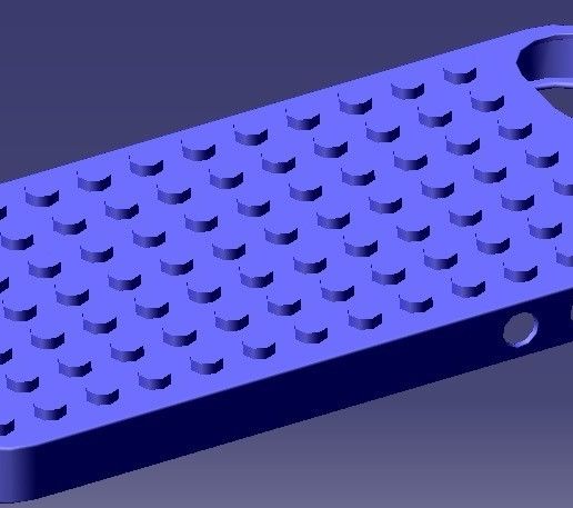 iPhone 5S Lego Case 3D model preview