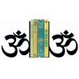 yoga.png Yoga Simbolo Om Book Holder, Bookend, Game Holder, Game Support