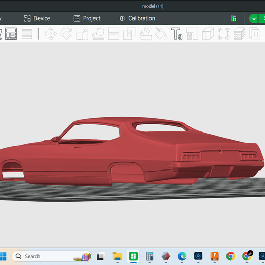 Screenshot-2507.png 1970 Ford Torino King Cobra scale detailed model, hollow shell body, clean no interior, rc, slot, drag, cars, resin, fdm, printable