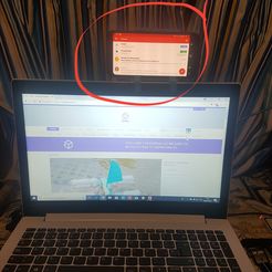 20180830_015306.jpg Free STL file Smartphone support for PC screen・3D print design to download