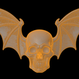 winged-skull-figurine20260514-stl-3d-print-wireframe.png Winged Skull Figurine 3D Print Model
