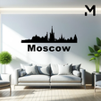 Moscow.png Wall silhouette - City skyline Set