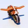5.jpg Sci-Fi Bike Tron high and low poly combo