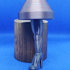 20211212_203332.jpg Бесплатный STL файл X-mas leg lamp・Дизайн 3D-принтера для скачивания