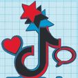 TikTok.jpg STL-Datei TikTok Topper・Vorlage für 3D-Druck zum herunterladen