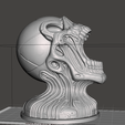 Screenshot-2026-06-27-220238.png Biomechanical Skull Bust STL | Cyberpunk Robot Skull | Sci-Fi Horror Statue | FDM & Resin Printable