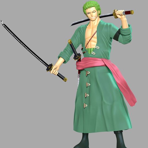 💬 One Piece - Roronoa Zoro・Arquivo 3D para ・Cults