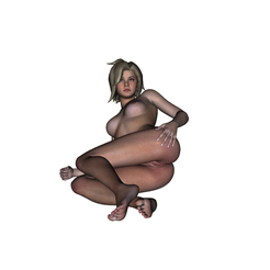 acostada-1-v2.png STL file Naked woman lying down・Model to download and 3D print