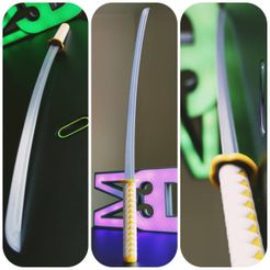 1.jpg Fichier STL ZENITSU KATANA CHASSEUR DE DÉMONS・Plan imprimable en 3D à télécharger