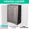 LOcker_art.png STL file Weapon Locker・3D printing design to download