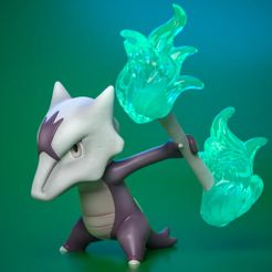 alalonmarowak.jpg STL file alolan marowak pokemon・3D printable model to download