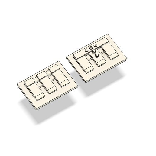Glock Triple-Mag Pancake OWB 2-Part Holster Mold 3D model